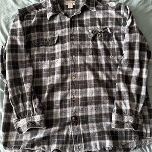 Carhartt Blue and Gray Plaid Casual Shirt